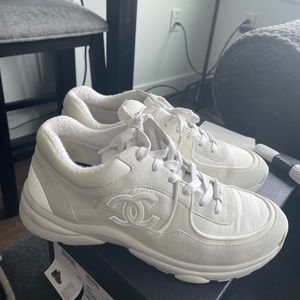 CHANEL sneakers. Worn twice. Comes with box, extra laces, two dust bags, tags.